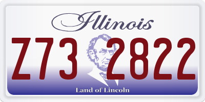 IL license plate Z732822