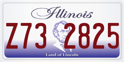 IL license plate Z732825