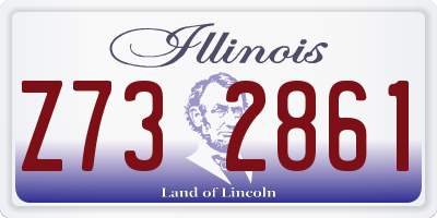 IL license plate Z732861