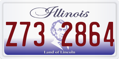 IL license plate Z732864