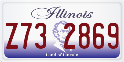 IL license plate Z732869