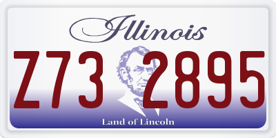 IL license plate Z732895