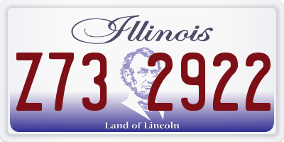 IL license plate Z732922