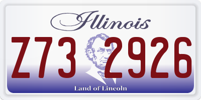 IL license plate Z732926