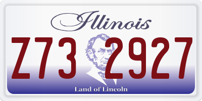 IL license plate Z732927