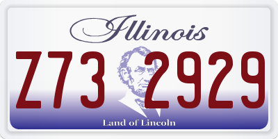 IL license plate Z732929