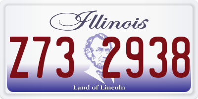 IL license plate Z732938