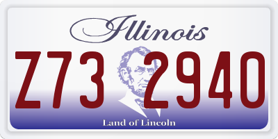 IL license plate Z732940