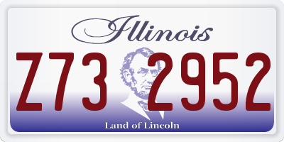 IL license plate Z732952