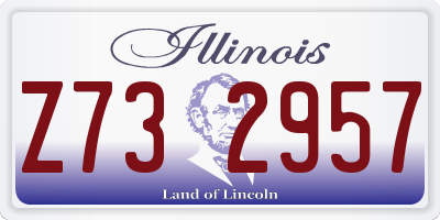 IL license plate Z732957