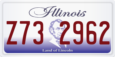 IL license plate Z732962