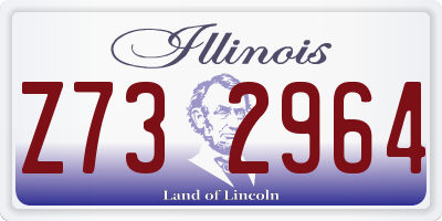 IL license plate Z732964