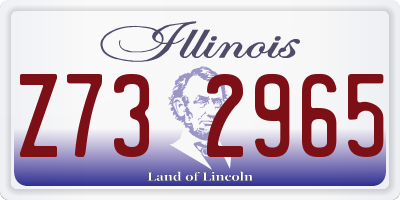 IL license plate Z732965