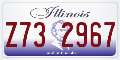 IL license plate Z732967