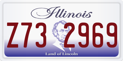 IL license plate Z732969