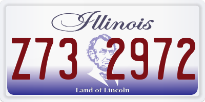IL license plate Z732972