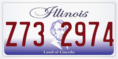 IL license plate Z732974