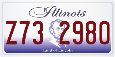 IL license plate Z732980