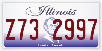 IL license plate Z732997