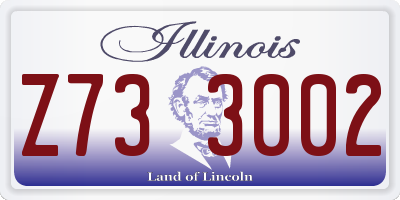 IL license plate Z733002
