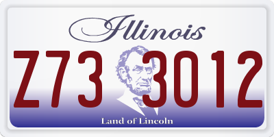 IL license plate Z733012