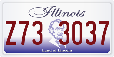 IL license plate Z733037