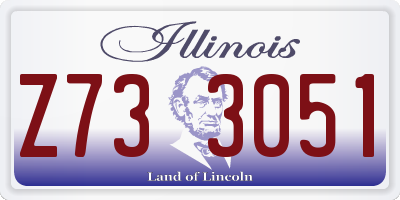 IL license plate Z733051