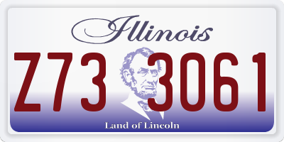 IL license plate Z733061