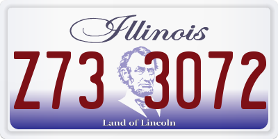 IL license plate Z733072