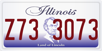 IL license plate Z733073