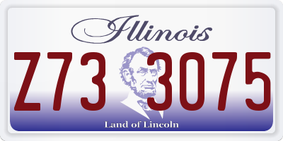 IL license plate Z733075