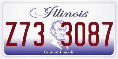 IL license plate Z733087