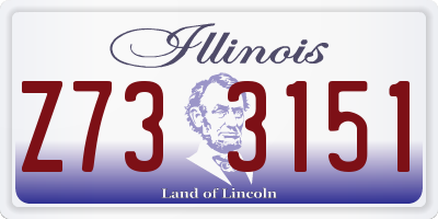 IL license plate Z733151
