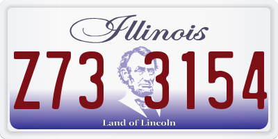 IL license plate Z733154