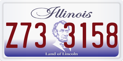 IL license plate Z733158