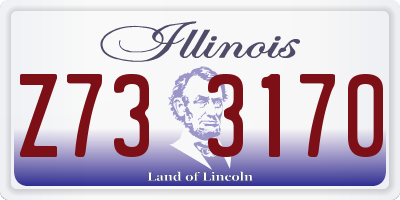 IL license plate Z733170