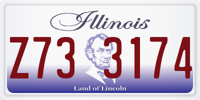 IL license plate Z733174