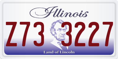 IL license plate Z733227