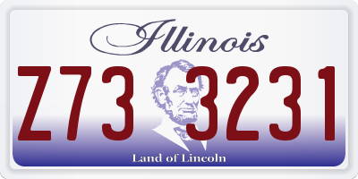 IL license plate Z733231