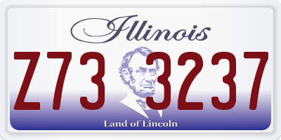 IL license plate Z733237