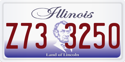 IL license plate Z733250