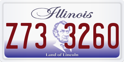 IL license plate Z733260