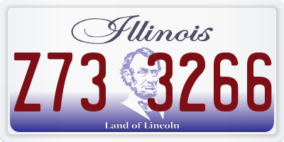 IL license plate Z733266