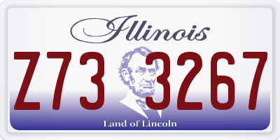 IL license plate Z733267