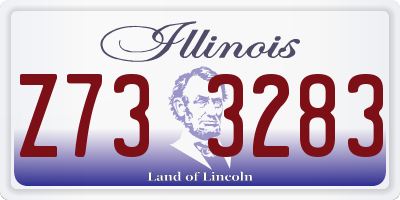 IL license plate Z733283