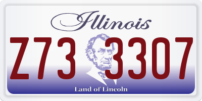 IL license plate Z733307