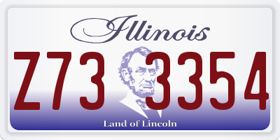 IL license plate Z733354