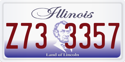 IL license plate Z733357