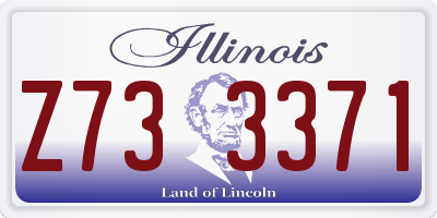 IL license plate Z733371