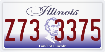 IL license plate Z733375